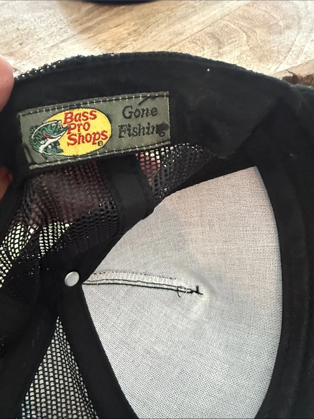 Youth OS Hat with Bass Pro Shops logo like new